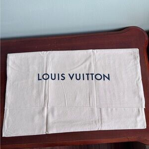 Louis Vuitton Beige Cotton Fabric Dust Bag